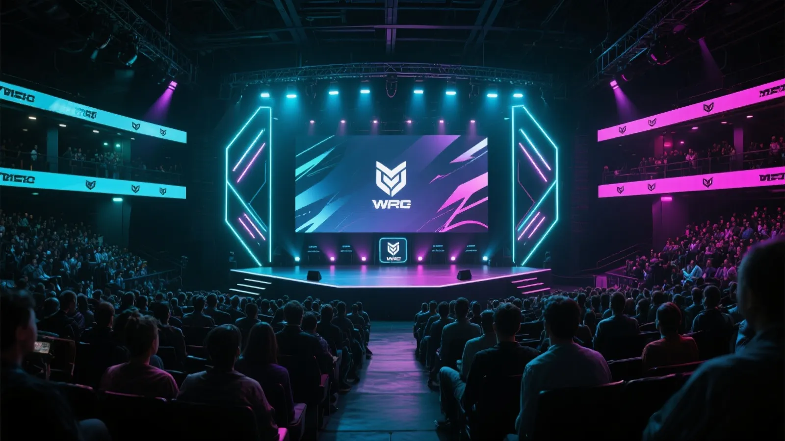 LCK赛事舞台与观众席